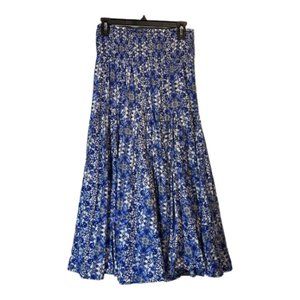 Philosophy Blue and White Floral Maxi Skirt